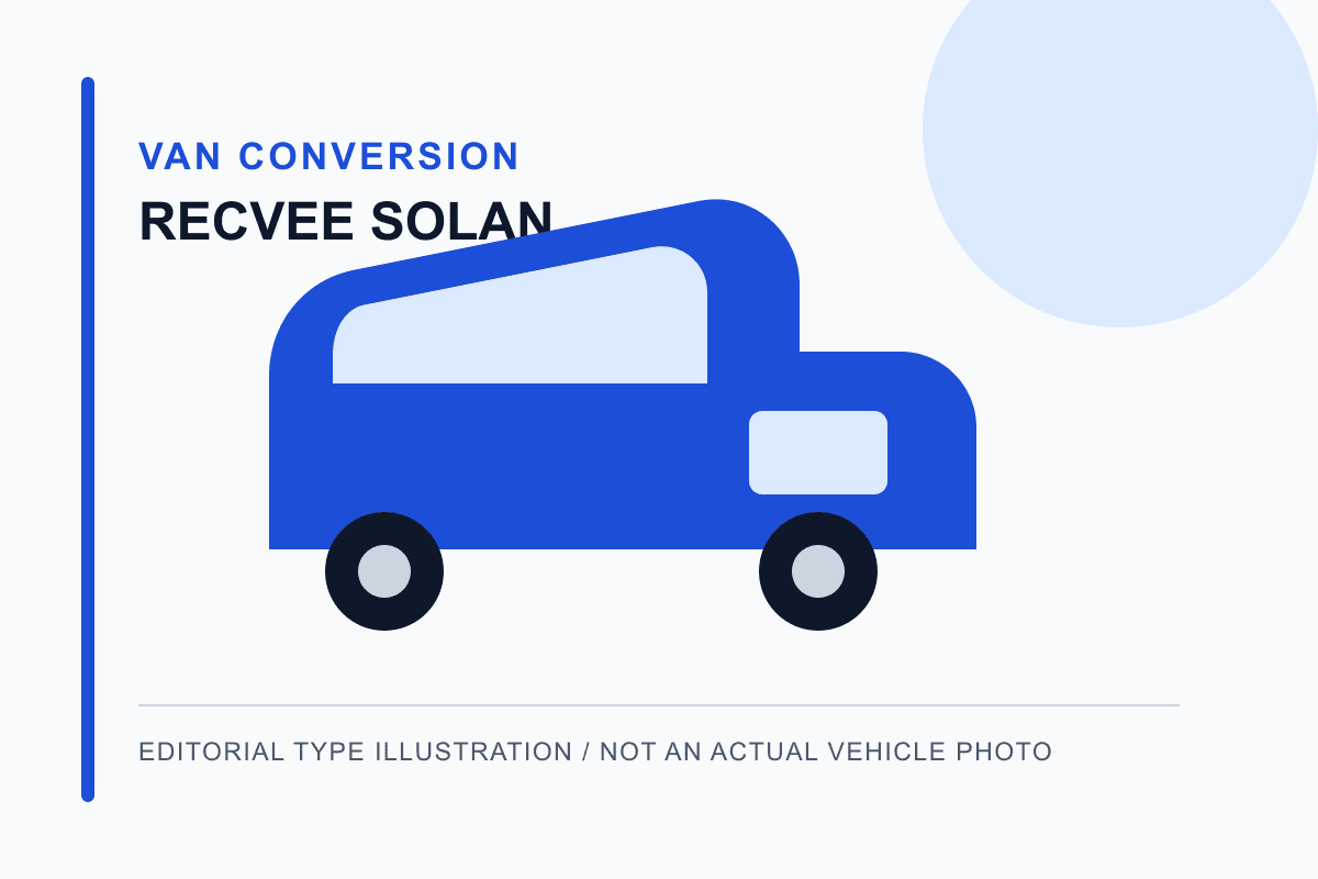 レクビィ ソランを示すバンコンタイプの編集イラスト。実車写真ではない
